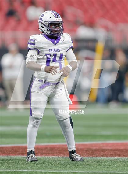 Thumbnail 3 in Hebron Christian vs. Calvary Day (GHSA Private Championship) photogallery.