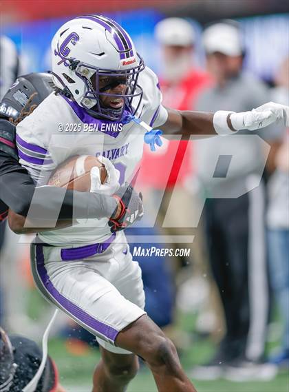 Thumbnail 1 in Hebron Christian vs. Calvary Day (GHSA Private Championship) photogallery.