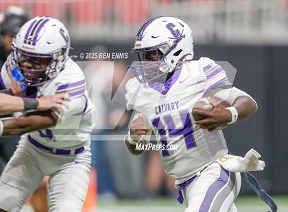 Thumbnail 2 in Hebron Christian vs. Calvary Day (GHSA Private Championship) photogallery.