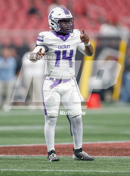 Thumbnail 1 in Hebron Christian vs. Calvary Day (GHSA Private Championship) photogallery.