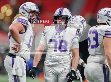 Thumbnail 2 in Hebron Christian vs. Calvary Day (GHSA Private Championship) photogallery.