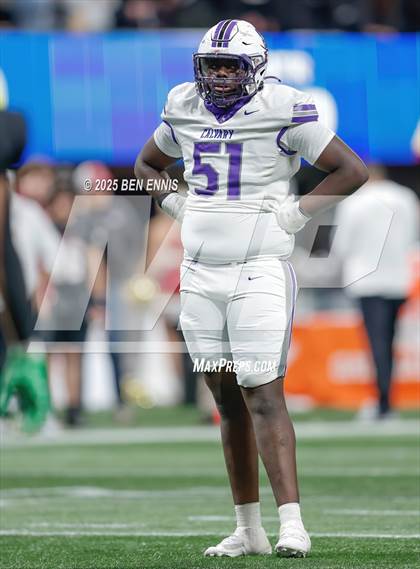 Thumbnail 2 in Hebron Christian vs. Calvary Day (GHSA Private Championship) photogallery.
