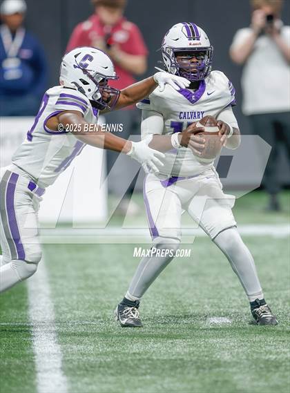 Thumbnail 3 in Hebron Christian vs. Calvary Day (GHSA Private Championship) photogallery.