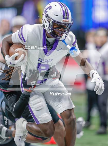 Thumbnail 1 in Hebron Christian vs. Calvary Day (GHSA Private Championship) photogallery.