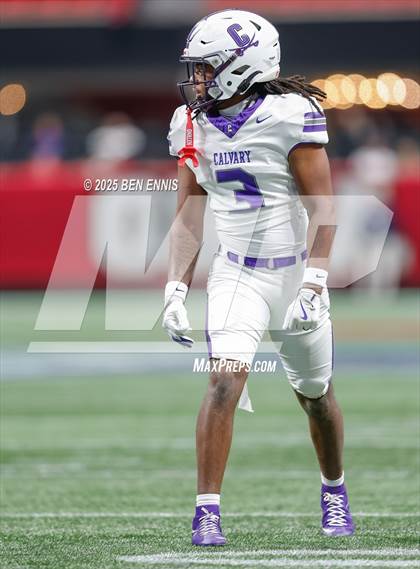 Thumbnail 2 in Hebron Christian vs. Calvary Day (GHSA Private Championship) photogallery.