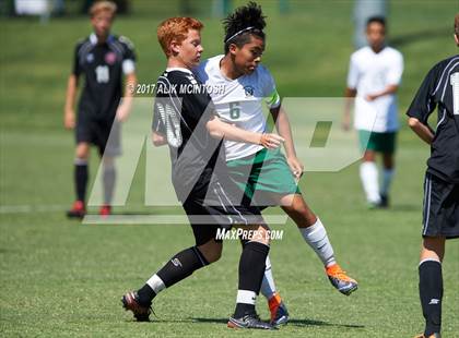 Thumbnail 1 in Greenfield vs. Coastal Christian (Ravenscroft Soccer Invitational) photogallery.
