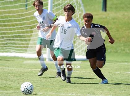 Thumbnail 1 in Greenfield vs. Coastal Christian (Ravenscroft Soccer Invitational) photogallery.