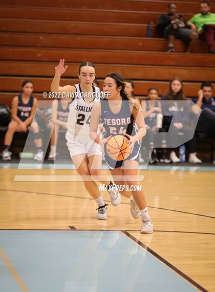 Thumbnail 1 in Tesoro vs San Juan Hills (Lady Spartans Winter Shootout) photogallery.