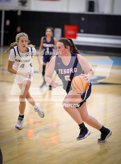 Thumbnail 3 in Tesoro vs San Juan Hills (Lady Spartans Winter Shootout) photogallery.