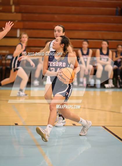 Thumbnail 3 in Tesoro vs San Juan Hills (Lady Spartans Winter Shootout) photogallery.