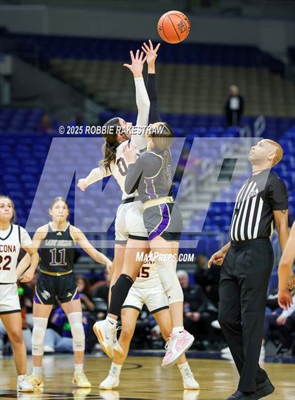 Thumbnail 3 in Nocona vs. San Saba (UIL 2A Basketball Division I Final) photogallery.