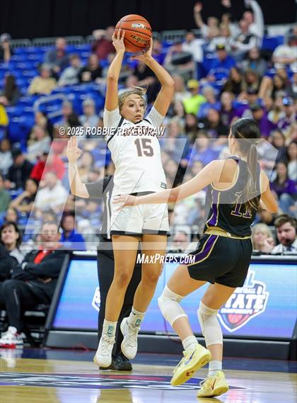 Thumbnail 2 in Nocona vs. San Saba (UIL 2A Basketball Division I Final) photogallery.
