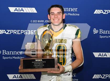 Thumbnail 1 in Canyon del Oro vs. Yuma Catholic (AIA 4A Final - Awards) photogallery.