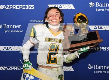 Thumbnail 3 in Canyon del Oro vs. Yuma Catholic (AIA 4A Final - Awards) photogallery.