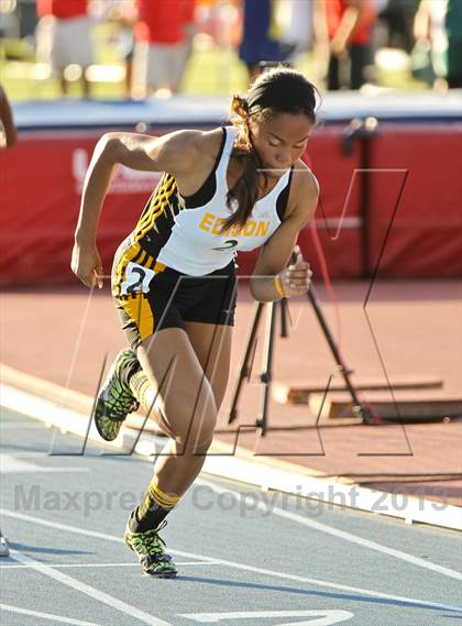 Thumbnail 2 in CIF State Track & Field Championships (Girls 400m Dash) photogallery.