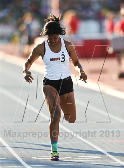 Thumbnail 2 in CIF State Track & Field Championships (Girls 400m Dash) photogallery.
