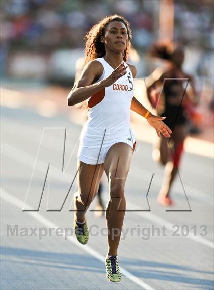 Thumbnail 3 in CIF State Track & Field Championships (Girls 400m Dash) photogallery.