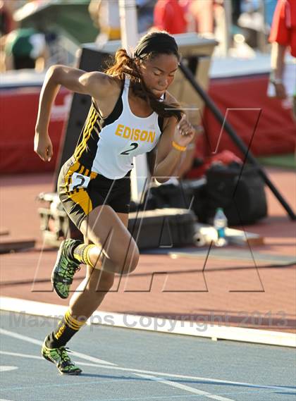 Thumbnail 1 in CIF State Track & Field Championships (Girls 400m Dash) photogallery.