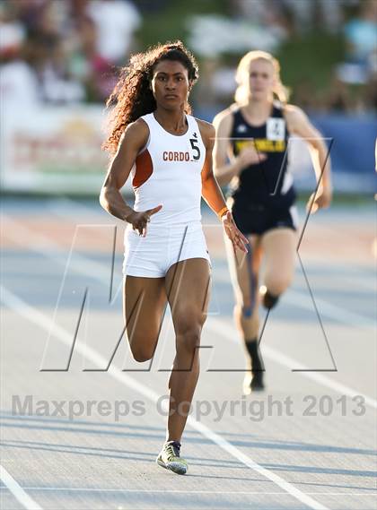 Thumbnail 1 in CIF State Track & Field Championships (Girls 400m Dash) photogallery.
