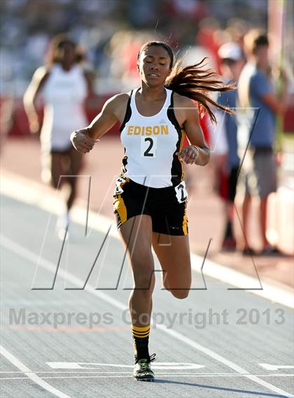 Thumbnail 3 in CIF State Track & Field Championships (Girls 400m Dash) photogallery.