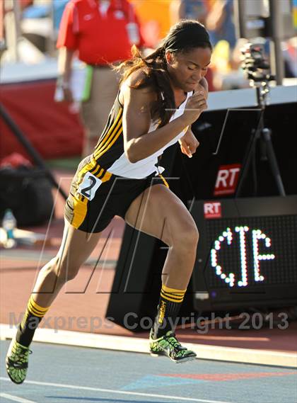 Thumbnail 2 in CIF State Track & Field Championships (Girls 400m Dash) photogallery.