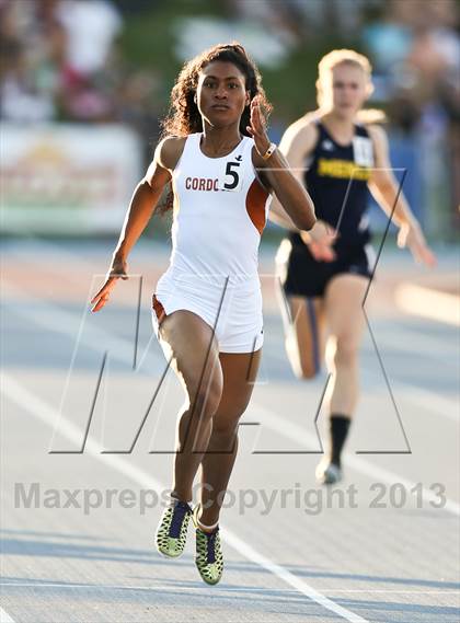 Thumbnail 2 in CIF State Track & Field Championships (Girls 400m Dash) photogallery.