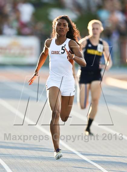 Thumbnail 3 in CIF State Track & Field Championships (Girls 400m Dash) photogallery.