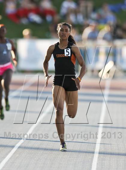 Thumbnail 2 in CIF State Track & Field Championships (Girls 400m Dash) photogallery.