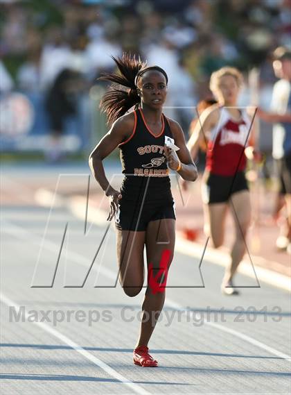 Thumbnail 2 in CIF State Track & Field Championships (Girls 400m Dash) photogallery.