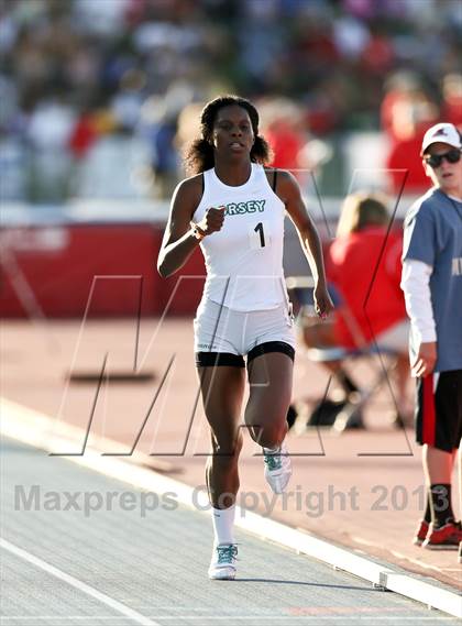 Thumbnail 1 in CIF State Track & Field Championships (Girls 400m Dash) photogallery.