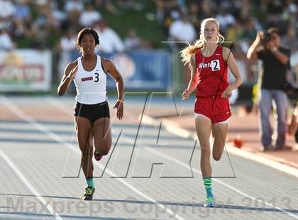 Thumbnail 2 in CIF State Track & Field Championships (Girls 400m Dash) photogallery.