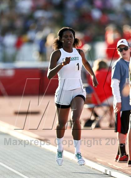 Thumbnail 2 in CIF State Track & Field Championships (Girls 400m Dash) photogallery.