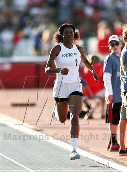 Thumbnail 3 in CIF State Track & Field Championships (Girls 400m Dash) photogallery.