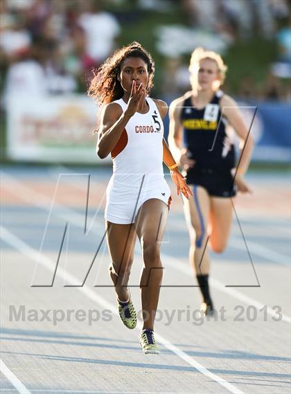 Thumbnail 3 in CIF State Track & Field Championships (Girls 400m Dash) photogallery.