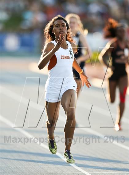 Thumbnail 2 in CIF State Track & Field Championships (Girls 400m Dash) photogallery.