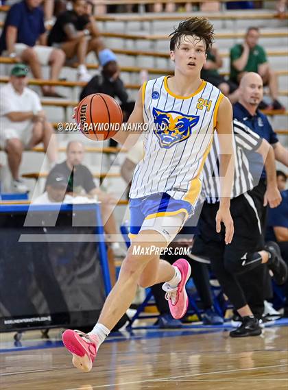 Thumbnail 2 in Cathedral vs Greenfield Central (IBCA / IHSAA Showcase)  photogallery.