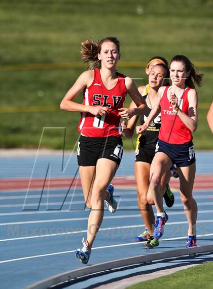 Thumbnail 1 in CIF State Track & Field Championships (Girls 1600m) photogallery.