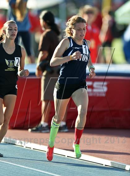 Thumbnail 3 in CIF State Track & Field Championships (Girls 1600m) photogallery.