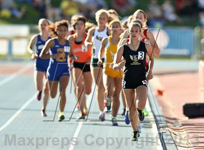 Thumbnail 1 in CIF State Track & Field Championships (Girls 1600m) photogallery.