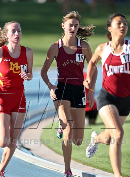 Thumbnail 2 in CIF State Track & Field Championships (Girls 1600m) photogallery.