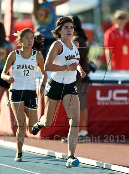 Thumbnail 2 in CIF State Track & Field Championships (Girls 1600m) photogallery.