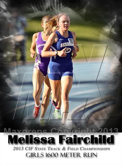 Thumbnail 1 in CIF State Track & Field Championships (Girls 1600m) photogallery.