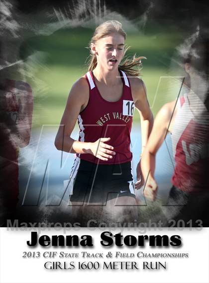 Thumbnail 1 in CIF State Track & Field Championships (Girls 1600m) photogallery.