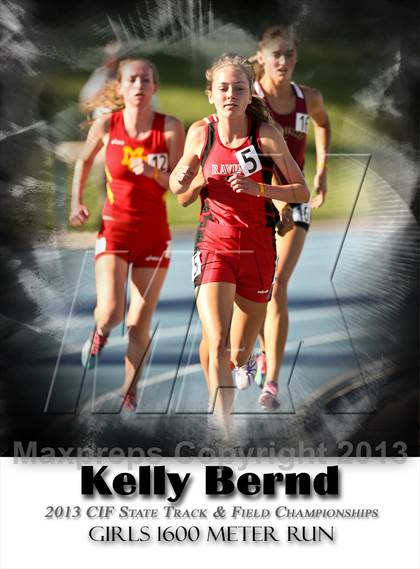 Thumbnail 2 in CIF State Track & Field Championships (Girls 1600m) photogallery.