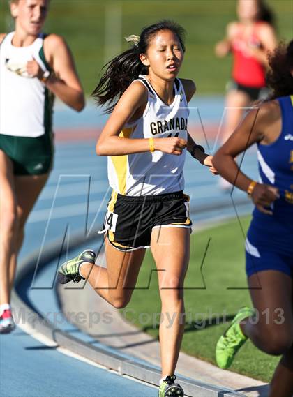 Thumbnail 1 in CIF State Track & Field Championships (Girls 1600m) photogallery.