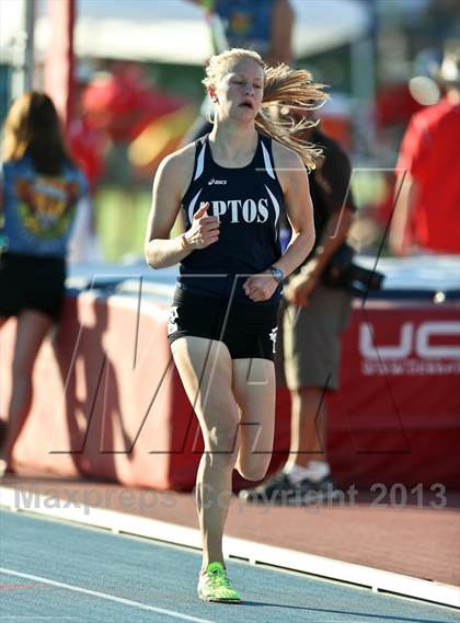 Thumbnail 2 in CIF State Track & Field Championships (Girls 1600m) photogallery.