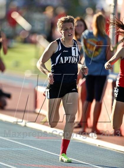 Thumbnail 1 in CIF State Track & Field Championships (Girls 1600m) photogallery.