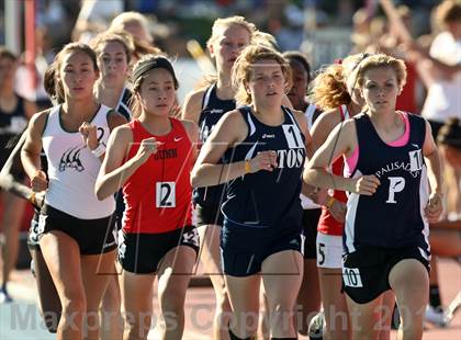 Thumbnail 1 in CIF State Track & Field Championships (Girls 1600m) photogallery.