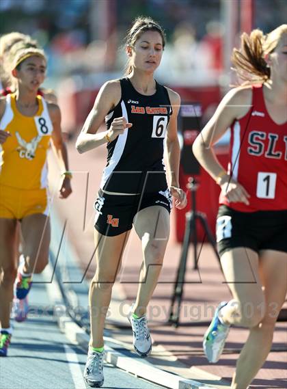 Thumbnail 1 in CIF State Track & Field Championships (Girls 1600m) photogallery.
