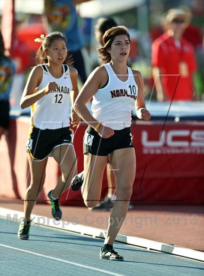 Thumbnail 3 in CIF State Track & Field Championships (Girls 1600m) photogallery.